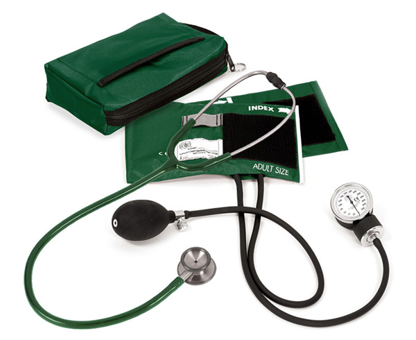Aneroid Sphygmomanometer / Clinical I Stethoscope Kit, Adult, Hunter, Print < Prestige Medical #A126-HUN 