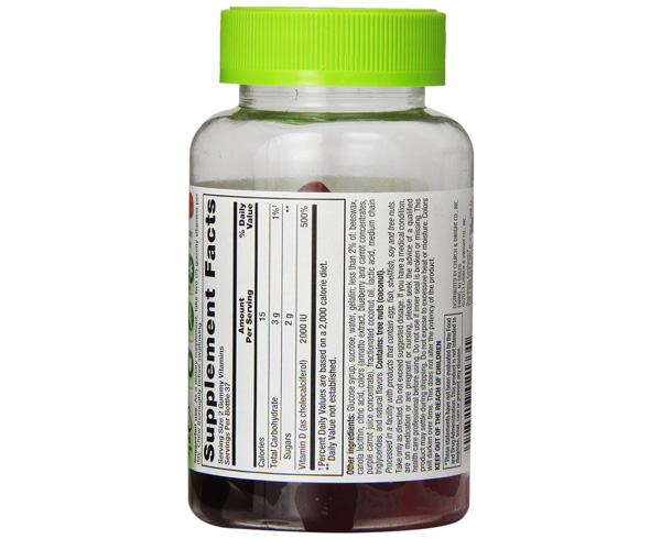Vitafusion Vitamin D3 2000 IU, 75 Gummies < Church & Dwight Company 