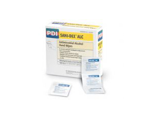 Sani-Dex ALC Antimicrobial Alcohol Gel Hand Wipes , Box/100 < PDI #D20300 
