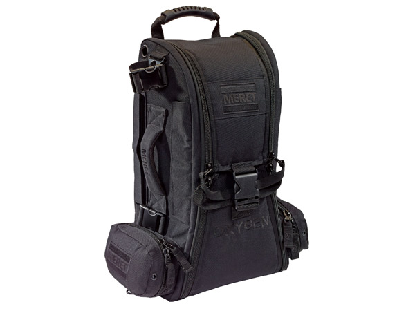RECOVER PRO O2 Response Bag, TS2 Ready, Tactical Black < Meret #M5008TB 