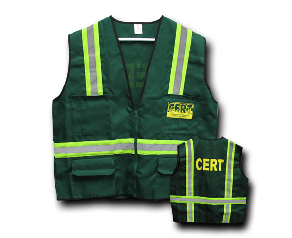 C.E.R.T. Safety Jacket / Vest w/ Reflective Stripes < Mayday Industries #SH55-A-CRT 