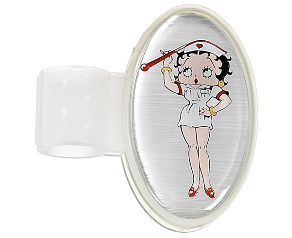 Domed ID Tag, Betty Boop, Too Hot, Print < Prestige Medical #S8-BHB 