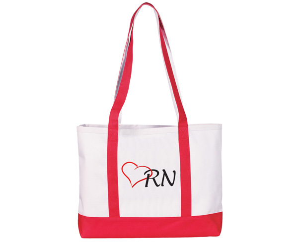 Large Tote Bag, RN on Red, Print < Prestige Medical #705-RNR 