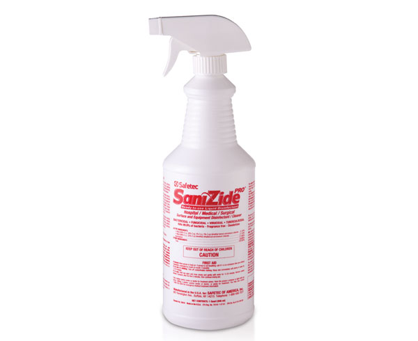 SaniZide Pro 2-Minute Surface Disinfectant, Case < Safetec 