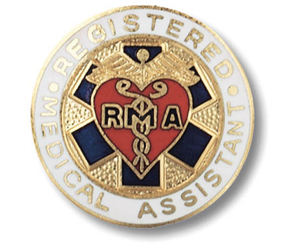 Registered Medical Assistant Emblem Pin < Prestige Medical #1066 