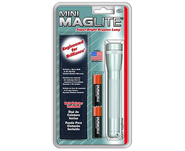 Mini Maglite LED Flashlight Holster Combo Pack, 2 Cell AA < Maglite 