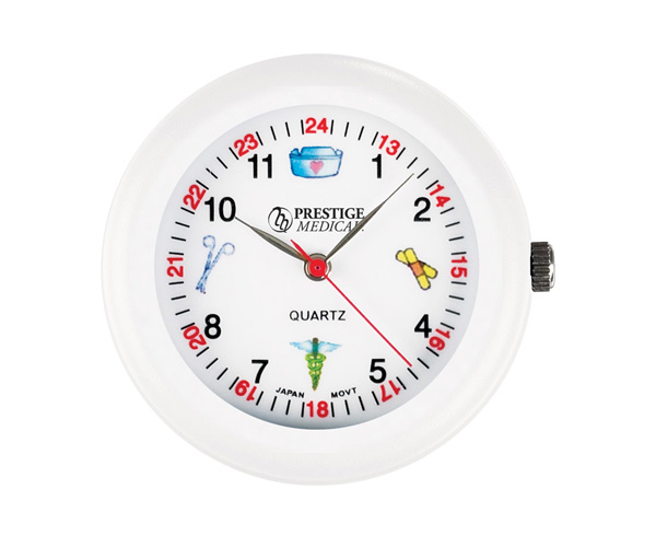 Medical Symbols Scope Watch, White < Prestige Medical #1689-WHT 