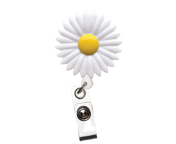 Deluxe Retracteze ID Holder, Daisy, Print < Prestige Medical #S14-DAS 