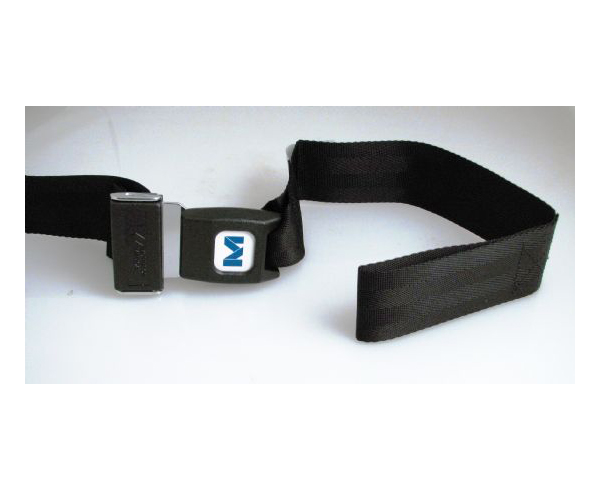 Nylon Backboard Straps 5' w/ Metal Push Button Buckle - Black < Morrison Medical #1200BK 