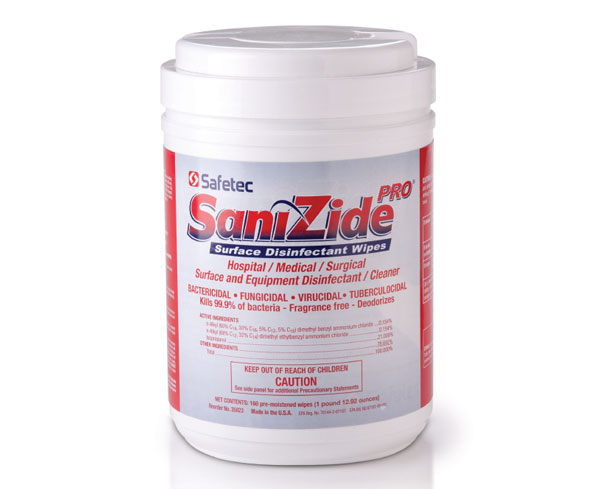 SaniZide Pro 2-Minute Surface Disinfectant, Case < Safetec 