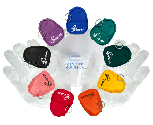 Gotcha Covered CPR Barrier Shield Kit Keychain < DixiGear #158130 