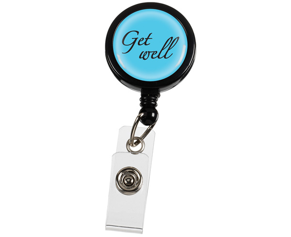 Retracteze ID Holder, Bulk, Get Well, Print < Prestige Medical #13-B-GWB 