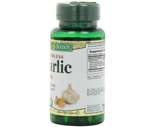 Odorless Garlic, 1000mg, 100 Softgels < Nature's Bounty #12326 