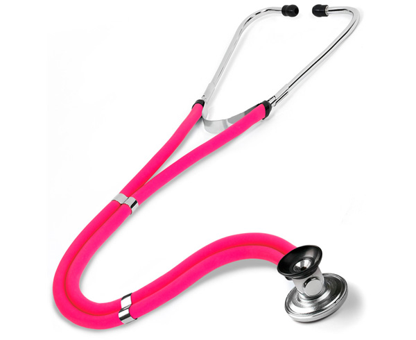 Sprague Rappaport Stethoscope in Box, Adult, Neon Pink < Prestige Medical #122-N-PNK 