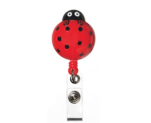 Deluxe Retracteze ID Holder, Lady Bug, Print < Prestige Medical #S14-BUG 