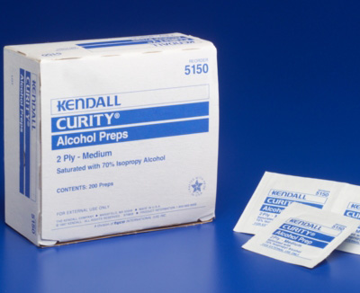 Medium Alcohol Prep Pads, Box/200 < Kendall #5750 