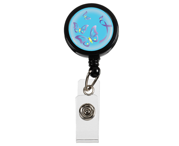 Retracteze ID Holder, Butterflies, Print < Prestige Medical #S13-BFY 