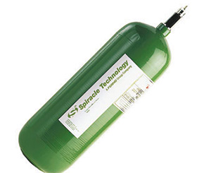 EE Lite Carbon Fiber Oxygen Cylinder CGA 870 Post Valve < Spiracle Technology #210 