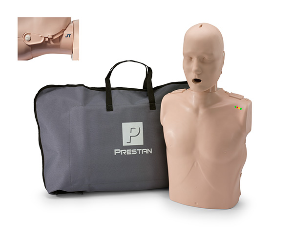 Professional Jaw Thrust CPR/AED Training Manikin w/ CPR Monitor, Adult, Medium Skin < PRESTAN #PP-JTM-100M-MS 