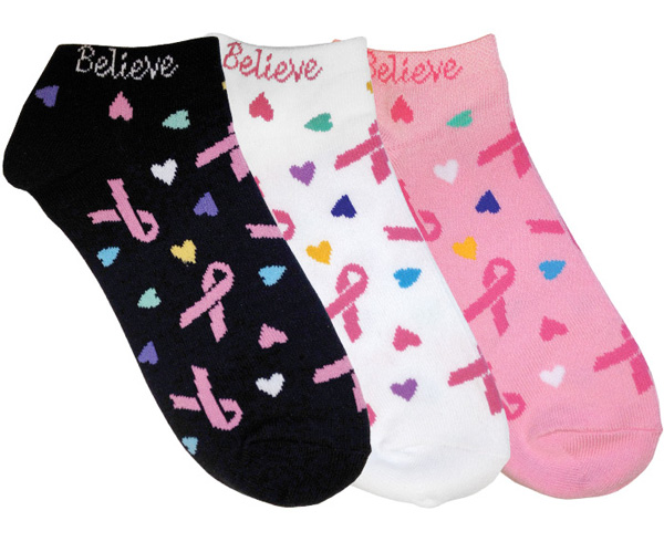 Fashion Socks, 3 Pack, Love and Believe, Print < Prestige Medical #380-LAB 