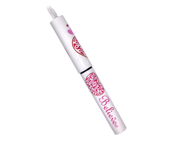 White Believe & Hearts Rope Pen, White Believe & Hearts < Prestige Medical #343-WBH 