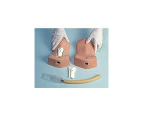 Overlay Skin for the Deluxe Cricothyrotomy Trainer, Pack/4 < simulaids #136 