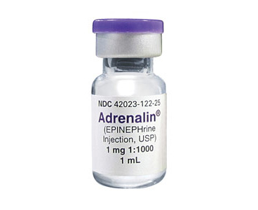 EPINEPHRINE INJECTION (1:1,000), 1mL Vial < 
