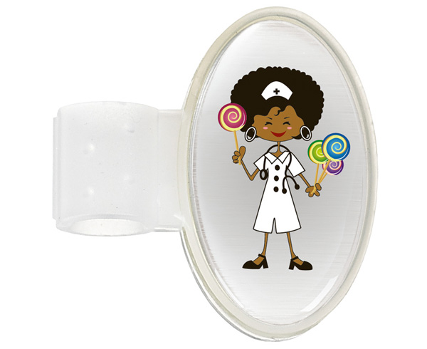 Domed ID Tag, Candy Nurse, Print < Prestige Medical #S8-CDN 