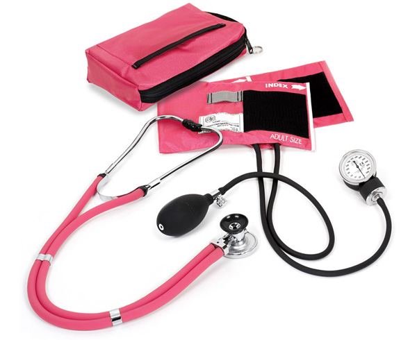Aneroid Sphygmomanometer / Sprague-Rappaport Stethoscope Kit, Adult, Passion < Prestige Medical #A2-PAS 