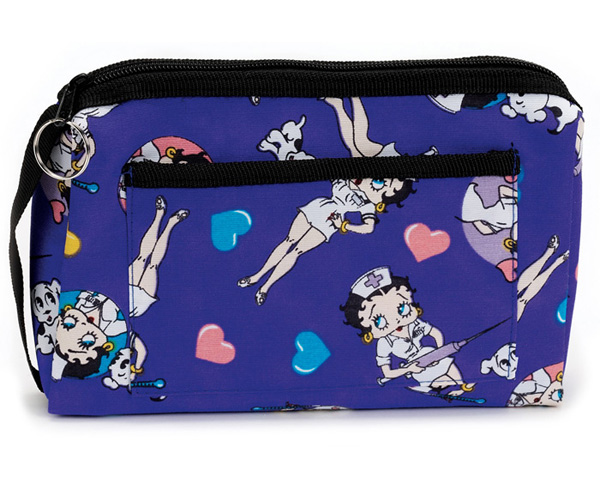 Compact Carrying Case, Betty Boop Colored Hearts, Print < Prestige Medical #745-BCH 