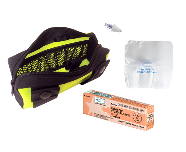 Fully Stocked Naloxone Kit in Yellow Pouch < EverDixie #DIX-NARCKIT1 