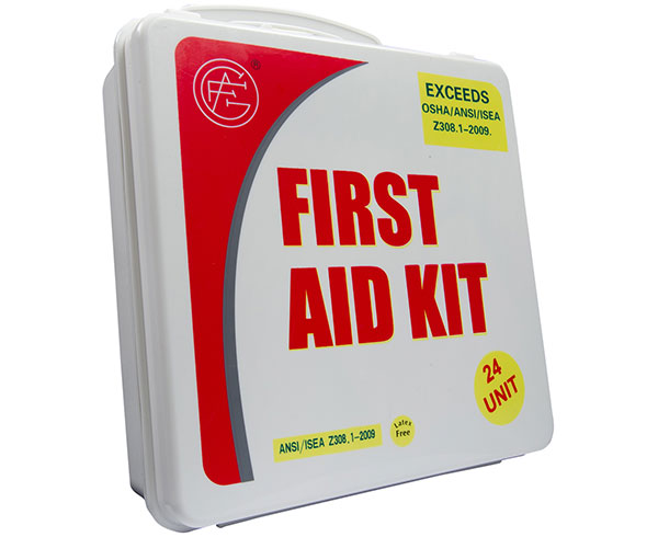 Unitized First Aid Kit, 24 Unit, Plastic Case < Genuine First Aid #9999-2007 