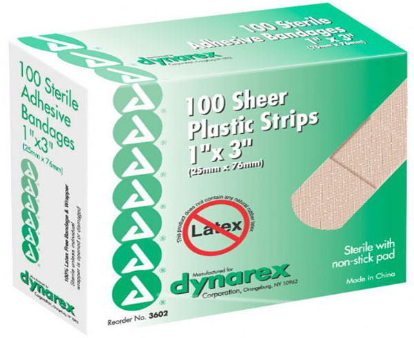 Adhesive Plastic Bandages, 16pcs, 1" x 3" < Genuine First Aid #9999-0103 