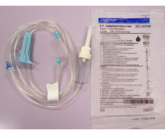 IV Administration Set 15 Drop/mL - 110" < Amsino #AS3100 