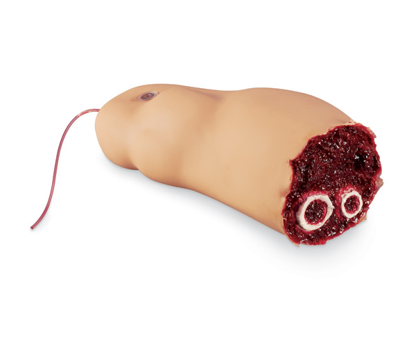 Amputated Bleeding Leg for SMART STAT Patient Simulator Manikin < simulaids #408 