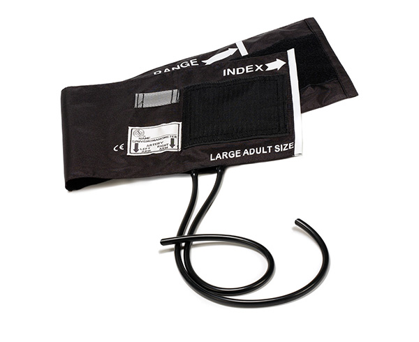 Large Adult Size Cotton Cuff and Bladder, Large Adult, Black, Set < Prestige Medical #80-CB-OB 