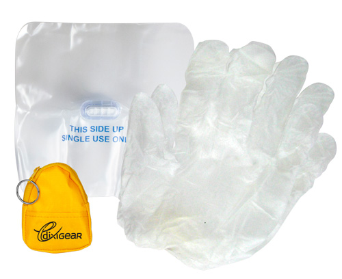 Gotcha Covered CPR Barrier Shield Kit Keychain < DixiGear #158130 