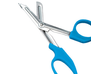 EMS Trauma Utility Shears, 7 1/4", Blue < 