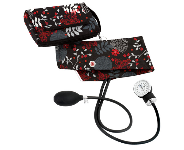 Premium Aneroid Sphygmomanometer With Carry Case, Adult, Night Garden, Print < Prestige Medical #882-NGD 