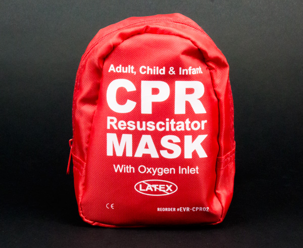 Adult & Infant CPR Mask Combo Kit w/ 2 Valves < EverReady #EVR-CPR02 