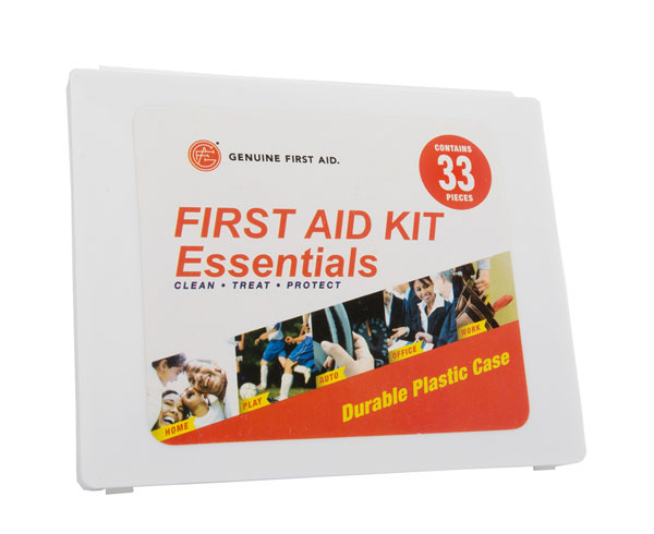 Genuine Mini All Purpose Kit, 33 pcs, Hard Case < Genuine First Aid #9999-2312 