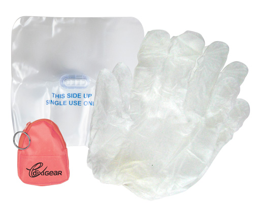 Gotcha Covered CPR Barrier Shield Kit Keychain < DixiGear #158130 