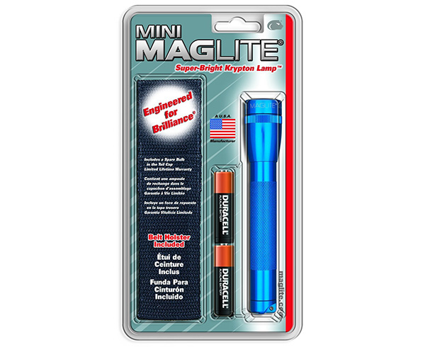 Mini Maglite LED Flashlight Holster Combo Pack, 2 Cell AA < Maglite 