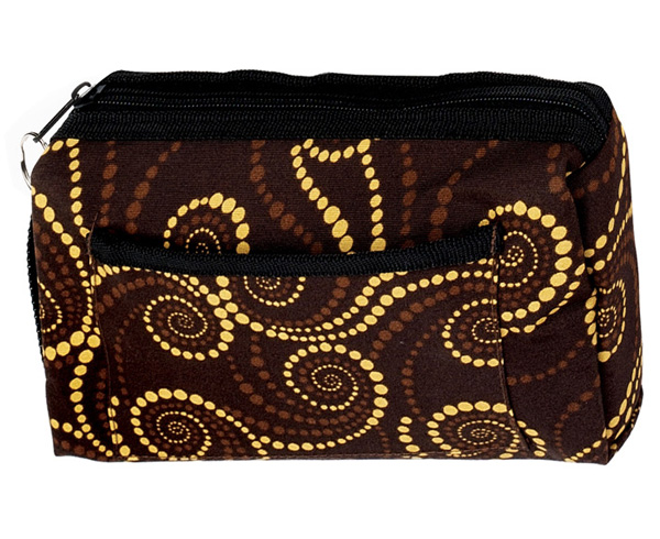Compact Carrying Case, Chocolate Golden Swirls, Print < Prestige Medical #745-CGS 