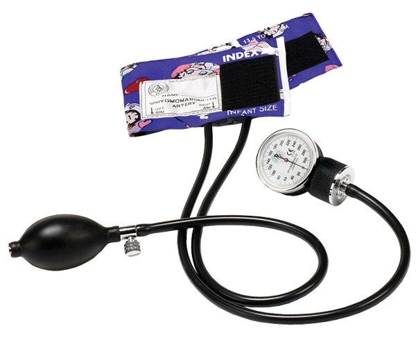 Premium Infant Aneroid Sphygmomanometer, Infant, Betty Boop Colored Hearts, Print < Prestige Medical #82-INF-BCH 