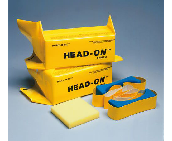 Dispos-O-Bag Head Immobilizer w/ Straps Pair < Compliance Medical #401-S 