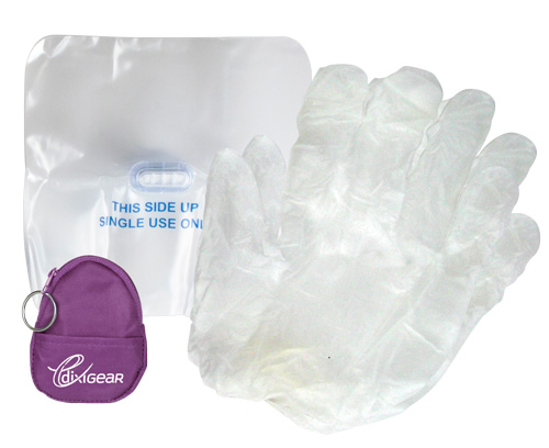 Gotcha Covered CPR Barrier Shield Kit Keychain < DixiGear #158130 