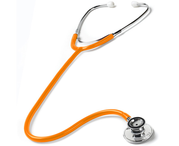 Ultra-Sensitive Dual Head Stethoscope, Adult, Neon Orange < Prestige Medical #S125-N-ORG 