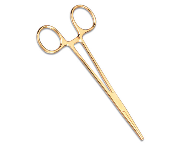 5.5" Kelly Gold Plated Forcep in slide pack < Prestige Medical #502 