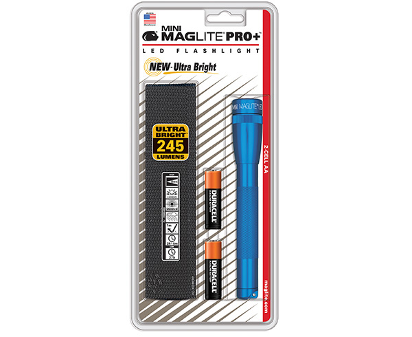 Mini Maglite Pro+ LED Flashlight W/ Holster, 2 Cell AA < Maglite 